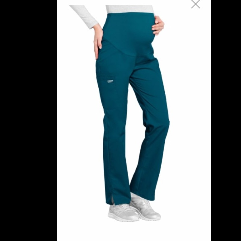 XL Cherokee MATERNITY scrub pants in CARIBBEAN